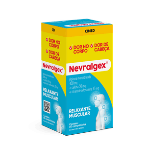 Nevralgex 50mg + 300mg + 35mg Comprimido - Caixa com 60 Comprimidos