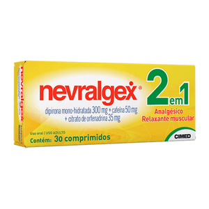 Nevralgex 50mg + 300mg + 35mg Comprimido - Caixa com 30 Comprimidos