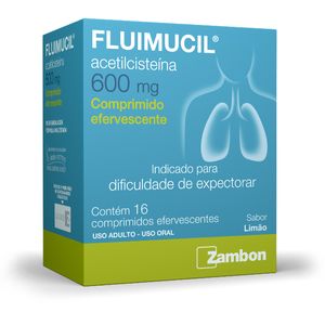 Fluimucil 600mg - Caixa com 16 Comprimidos Efervecentes