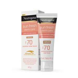 Protetor Solar FPS70 Neutrogena Sun Fresh Derm Care com Cor 40G