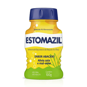 Estomazil Pó Efervescente Sabor Abacaxi - Frasco com 100g