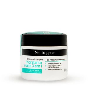 Face Care Intensive Matte 3 em 1 Neutrogena Creme 100G