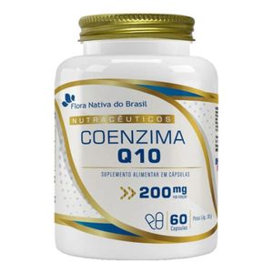 Coenzima Q10 200mg Flora Nativa com 60 Cápsulas