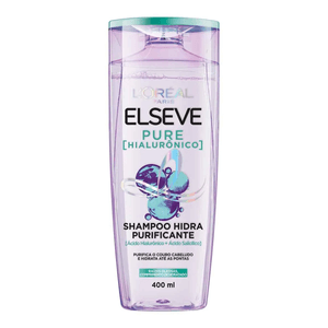 Shampoo Hidra Purificante Elseve Pure Hialurônico com 400mL