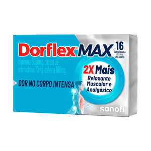 Dorflex 100mg + 600mg + 70mg   Caixa com 16 Comprimidos