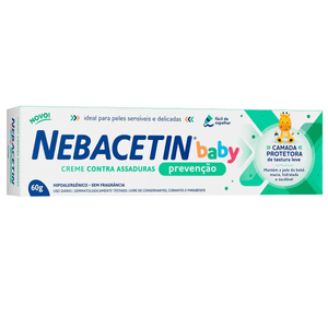 Creme contra Assaduras Nebacetin Baby Prevenção com 60g