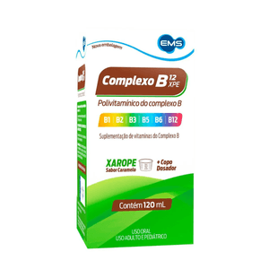 Complexo B 12 Xpe 3MG/ML + 1MG/ML + 1MG/ML + 25MG/ML + 15MG/ML + 15MG/ML Xarope   Frasco com 120 mL