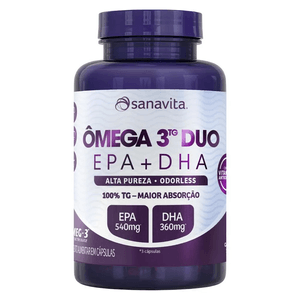 Ômega 3 Duo Sanavita 60 Cápsulas