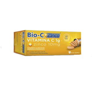 Bio C + Zinco 1000 + 10mg   10 Comprimidos Efervescentes