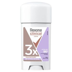 Desodorante Creme Rexona Women Clinical Extra Dry 58g