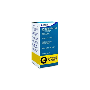 Mebendazol 20mg/mL Suspensão Oral   Frasco com 30mL